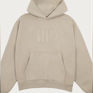 Taylor Swift TTPD The Tortured Poets Department Beige Hoodie Medium M RARE